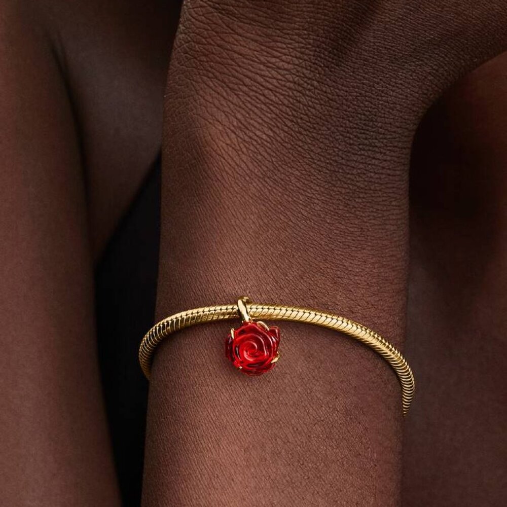 Pandora Disney Beauty And The Beast Enchanted Ros… - image 5